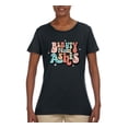 thumbnail image 2 of Wild Bobby Beauty From Ashes Groovy Font With Stars Vintage Women Graphic Tee, Black, Small, 2 of 6