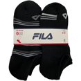 thumbnail image 2 of Fila Women's 6-Pack Mini Stripe Half Cushion No Show Socks Black, 2 of 2