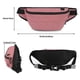 thumbnail image 2 of Hukapapa Bolso multifuncional para correr a prueba de salpicaduras, bolso de pecho para hombre, riñonera para correr y senderismo al aire libre, color rosa, 2 of 6