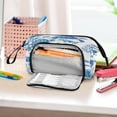 thumbnail image 6 of Nylon Fish Mouth Pencil Case with Large Capacity Zipper Pencil Pouch Sea Turtles and Coral Reefs Pencil Bag Organizers, 6 of 7