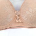 thumbnail image 6 of Titcea Bras for Women Lace Flower Push Up Gathered Together Bra with Support and Lift No Underwire Breathable Soft Daily Bra Underwear, Gifts for Her, 6 of 6