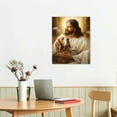 thumbnail image 3 of ONETECH Golden Retriever Canvas Wall Art Painting, Dog drawing, Jesus painting, In God arms, Portrait Canvas Prints, Dog Picture Artwork Modern Gallery Room Wall Décor, 3 of 5