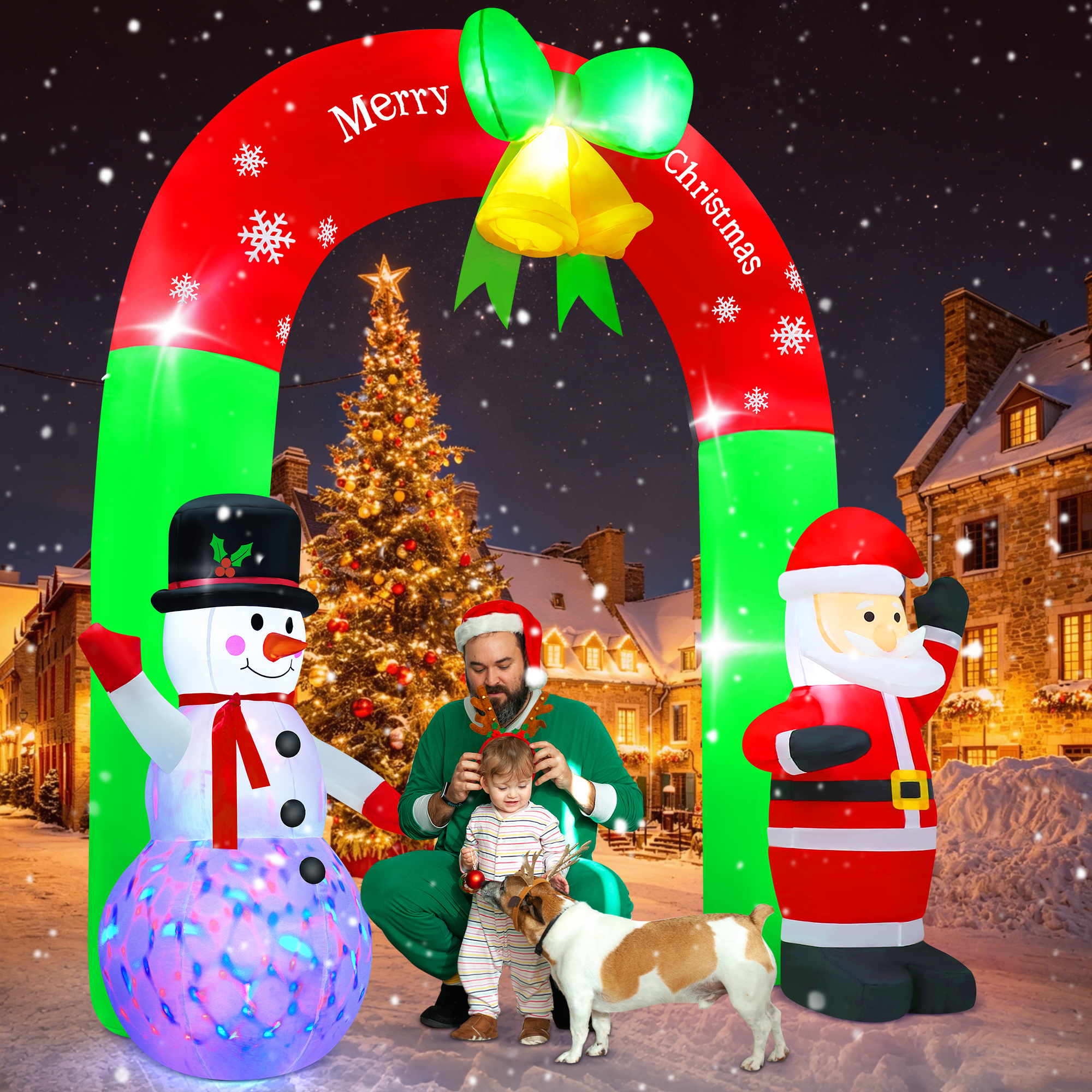 Yexmas 8 Ft Christmas Inflatable Archway photo 6