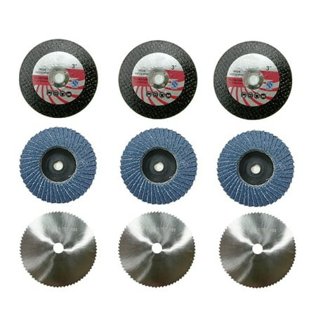 

9Pcs Mini Grinding Wheel Disc Grinding Wheel Steel Saw Blade Disc Glass Stone Polishing Disc for Angle Grinder Machine