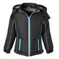 thumbnail image 5 of Coats for Girls Fleece Lined Hooded Colorblock Winter Puffer Jacket - Black (7), 5 of 8
