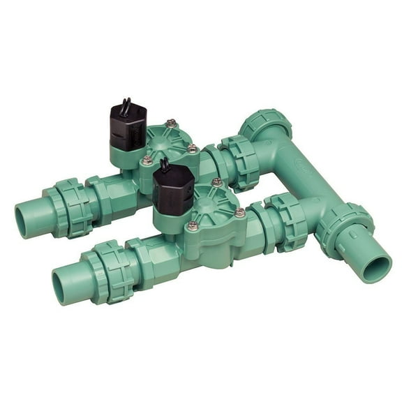 Orbit Pre-Assembled 2 Valve Irrigation Manifold System - Sprinkler Valves, 91206