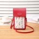 thumbnail image 1 of 2023 Fashion Flower Printing Mini Touch Screen Mobile Phone Bag For Iphone 15 14 13 12 11 Pro Max 6 6S 7 8 Plus X XR XS Max Case, 1 of 5