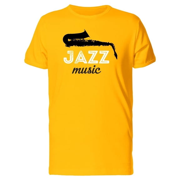 Jazz Music Saxophone Graphic Tee Men's -Image by Shutterstock