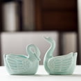 thumbnail image 2 of Worgeous  2 Pcs Swan Flower Pot Planters Pots Indoor Floral Containers Miss Blue, 2 of 8