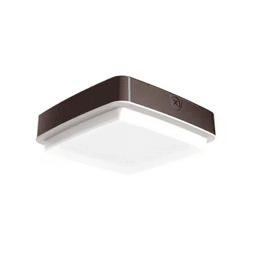 PROBRITE 150W Equivalent Integrated LED Bronze Outdoor Canopy/Ceiling Light, 4000 Lumens, 4000K