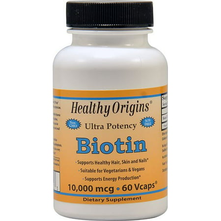 Healthy Origins 1000 mcg Biotine Vegetarian Capsules, 60 Ct