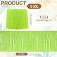thumbnail image 2 of Uxcell Sequin Chainette Fringe Trim, Tassel Sewing Trim Fringes for Latin Fluorescent Green 2 Yard x 8 In, 2 of 7