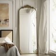 thumbnail image 5 of ‌Auromir‌ 32"x71" Vintage Arched Full Length Mirror Antique Metal Floor Mirror with Baroque Style, Antique Bronze, 5 of 6