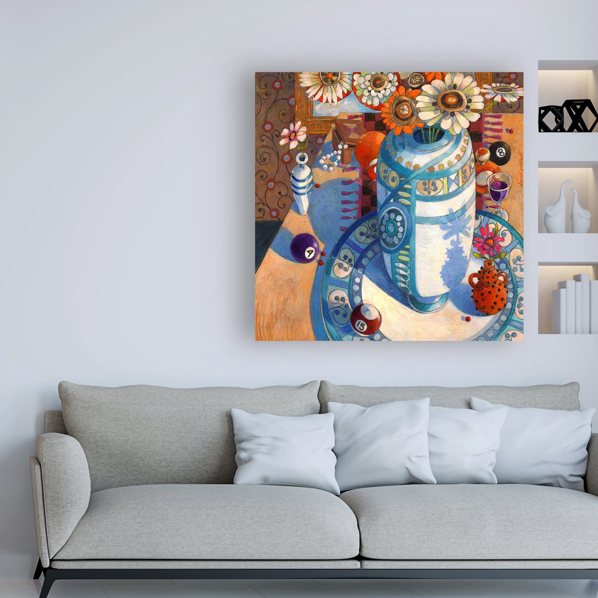 Trademark Fine Art 'Still life with Billiard Balls' Canvas Art by David Galchutt