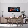 thumbnail image 4 of Manfei Neon Red Blue Gamepad Canvas Wall Art for Living Room, Video Game Wall Hanging Decor for Bedroom, Geometry Honeycomb Wall Decor for Bathroom, Luxury Bedroom Decorative, 4 of 6