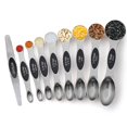 thumbnail image 1 of Magnetic Measuring Spoons Set Of 9 Stainless Steel Stackable Dual Sided Nesting Teaspoons And Tablespoons For Measuring Dry And Liquid Ingredi, 1 of 5