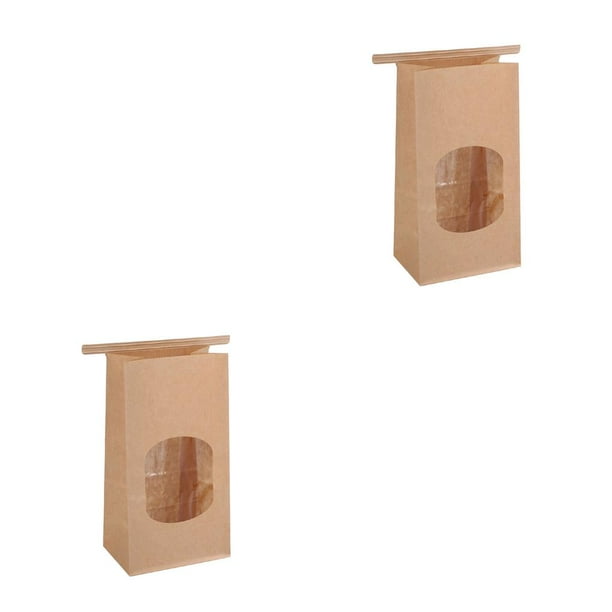 Bolsas de panadería Cateissary paquete de 50 papel Kraft no pegajoso METRO 2 piezas