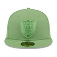 thumbnail image 2 of Men's New Era Green Las Vegas Raiders Color Pack 59FIFTY Fitted Hat, 2 of 7