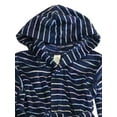 thumbnail image 2 of Girls Soft Plush Blue Rainbow Stripe Robe House Coat X-Small (6-6X), 2 of 2