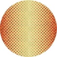 thumbnail image 1 of Ahgly Company Tapis d'Intérieur Rond Lavable en Machine Orange Rouge Orange Transitionnel, 4 Pieds Rond, 1 of 7