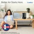 thumbnail image 2 of Lasko SlumberBreeze 8" 2-in-1 Personal Fan with White Noise, Black, SB100, 2 of 10