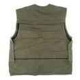 thumbnail image 4 of Chaleco Hecho de Malla Transpirable Impermeable cinturo Ajustable Pesca al Camping Senderismo Verde del ejército XXL, 4 of 9