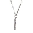 thumbnail image 2 of Precious Stars Unisex 14K White Gold 1/8 CTW White Natural Diamond Initial F Pendant Necklace, 2 of 3
