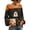 Orange-4, variant on Stamzod Blouses for Women Fall Fashion Halloween Printed Long Sleeve Tops Dressy Casual Shirts