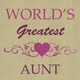 thumbnail image 2 of CafePress - World's Greatest Aunt (Purple) - Canvas Lunch Bag with Strap Handle, 2 of 2