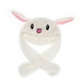 thumbnail image 4 of JAHH Kid Hats Toddler Girls Boys Cute Rabbit Ears Will Move Balloon Cap Velvet Thickened Net Red Hat Toys for Kids for Babys for Soft Comfortable Breathable Hats(One Size,White), 4 of 4