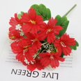 thumbnail image 6 of Clearance Under $3 Artificial Flower Bouquet Faux Flower Bundle For Living Room Vase Filler,Abs Red (1Pc), 6 of 9