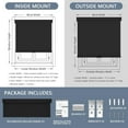 thumbnail image 5 of Blackout Cordless Blinds with Valance by AOSKY for Home & Office, Free-Stop, Thermal Insulated, UV Protection, Multiple Colors Available.61" W x 72" H,Black, 5 of 5