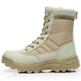 thumbnail image 4 of Botas militares tácticas del desierto para hombre, zapatos de seguridad para el trabajo, botines militares con cordones, botines deportivos de combate Sincero Electrónica, 4 of 4