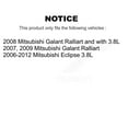 thumbnail image 2 of CMX Front Rear Disc Brake Rotors Kit for Car Mitsubishi Eclipse Galant K8-101441, 2 of 8