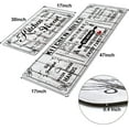 thumbnail image 3 of Farmhouse Kitchen Mats Sets 2 Piece Memory Foam Kitchen Rug Waterproof,Personalized Kitchen Rugs and Mats Set for Home & Office,Non Slip Cushioned Anti-Fatigue Comfort Mat,17"x 47"+ 17"x 30", 3 of 6