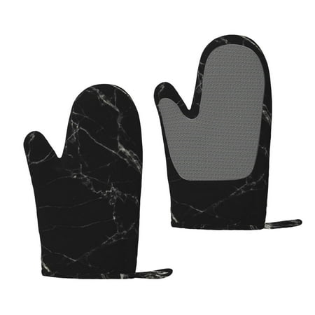 

Matuu Black Marble Texture Abstract for Silicone Oven Gloves Heat Resistant Grilling Gloves Non-Slip Silicone Oven Mitt Great for Grilling Kitchen and Cooking