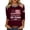 Wine, variant on Youpwaven Women's 250th Anniversary USA T-Shirt, Patriotic We The People 1776-2026 Graphic Top, Casual 3/4 Sleeve Crew Neck Festive Apparel
