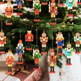 thumbnail image 4 of LABSERRON Nutcracker Ornaments 36Pcs Wood Miniature Nutcrackers for Festive Atmosphere Enhancement Christmas Decorations, 4 of 8