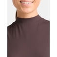thumbnail image 3 of Avia Women's Ribbed Mock Neck Tank Top, Sizes XS-XXXL, 3 of 5