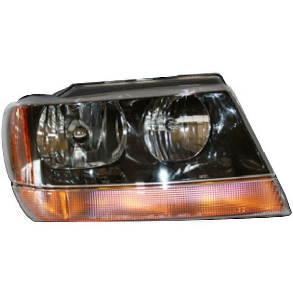 Right Headlight Assembly - Compatible with 1999 - 2002, 2004 Jeep Grand Cherokee Sport Utility 2000 2001