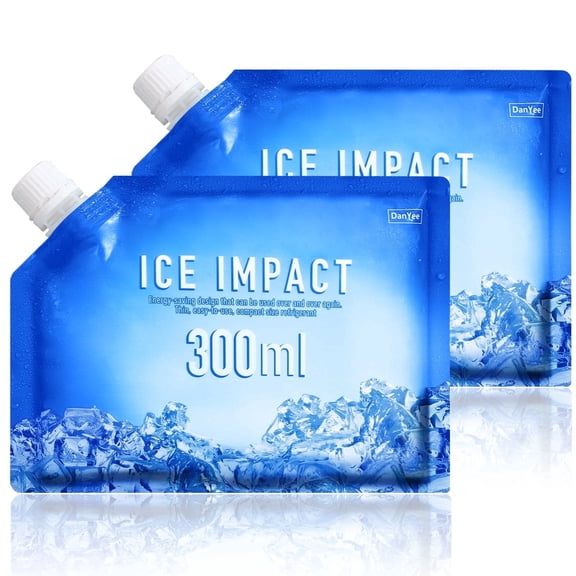 Reusable Ice Packs for Coolers or Lunch Box ,Cold for Up to 12 Hours | Ice Packs for Cooler, Long Lasting for Camping, Beach 2 Packs