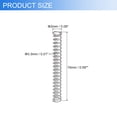 thumbnail image 2 of Uxcell 2Pack Compression Springs, 0.3mm Wire Diameter x 2mm OD x 15mm Length Stainless Steel Extension Spring, Silver, 2 of 5