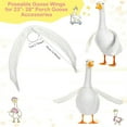 thumbnail image 3 of Poseable White Goose Wings Accessory Perfect for Outdoor Patio Yard Art Decoration, 3 of 7