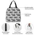 thumbnail image 3 of Yiaed Gray Tractor Print Insulated Lunch Bag Reusable Cute Tote Lunch Box, Leakproof Cooler Lunch Bags for Work Office Travel School Picnic, 3 of 5