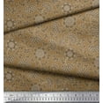 thumbnail image 2 of Soimoi Moss Georgette Fabric Flower Artistic Print Fabric by the Yard 42 Inch Wide, 2 of 3