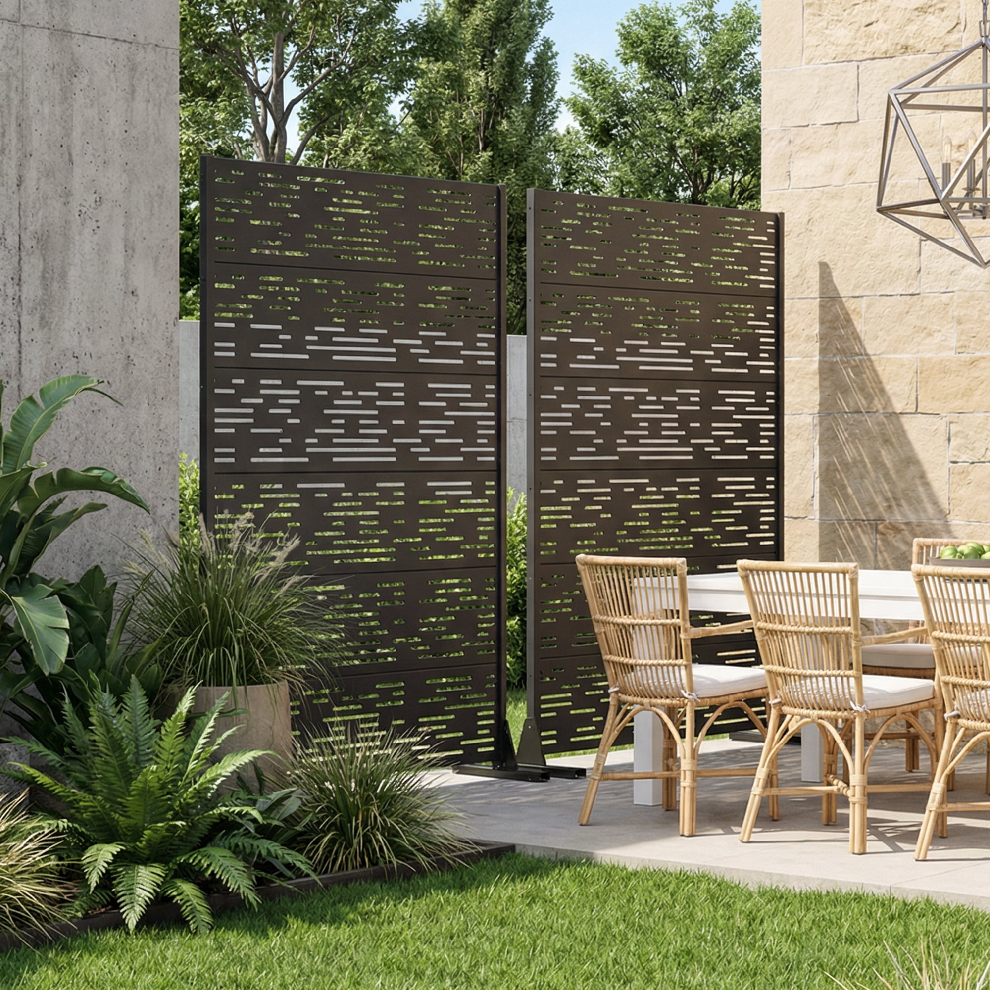 Metal Privacy Metal Screen Fence Panel