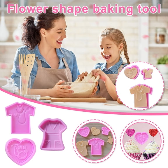3Pcx Mold Clearance! Jelly Candy Chocolate Silicone Candy 3Pc Diy Cake Mould