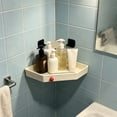 thumbnail image 6 of Corner Shelf No-Drill Wall Mounted Bathroom Storage, ABS Triangular Shower Caddy, Waterproof Floating Organizer for Vanity, Sink, Toilet and Kitchen Corners, 6 of 6