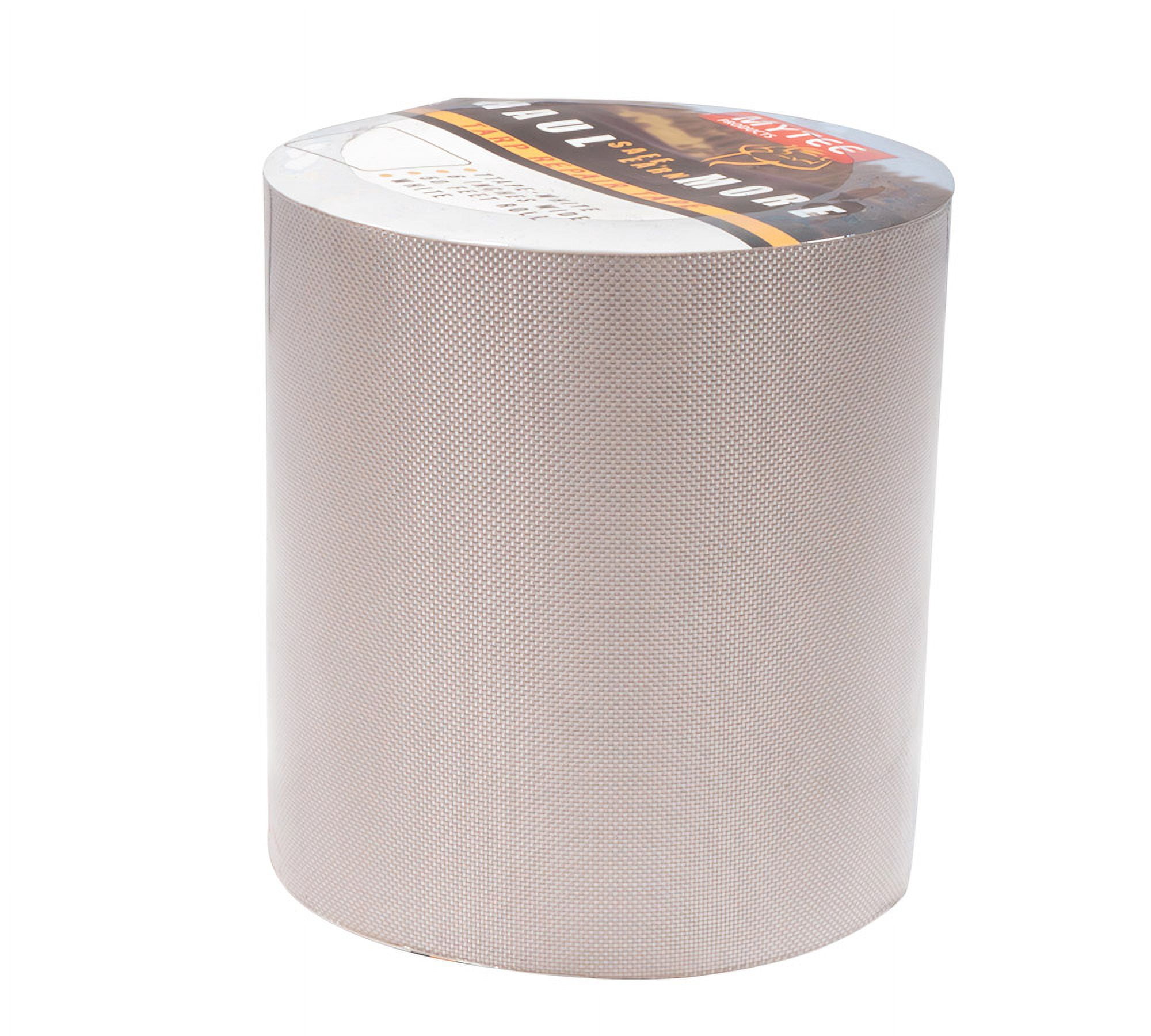 8.8 oz Waterproof White Vinyl Tarp Repair Tape 6 Inch x 50 FT with Heavy Duty Adhesive Backing - Tarp Patch Kit, Tarp Repair Kit