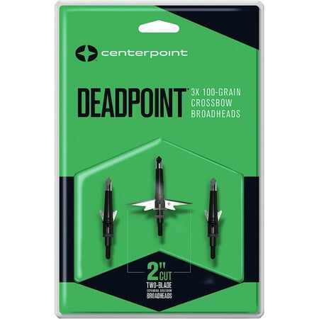 CenterPoint Archery DEADPOINT Crossbow Broadheads 100gr 3 pk - AXCPBH100